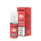 A STEAM E LIQUID 10 x 10ml 50/50 VGPG Bubble gum 3mg, 6mg 12mg, 18mg